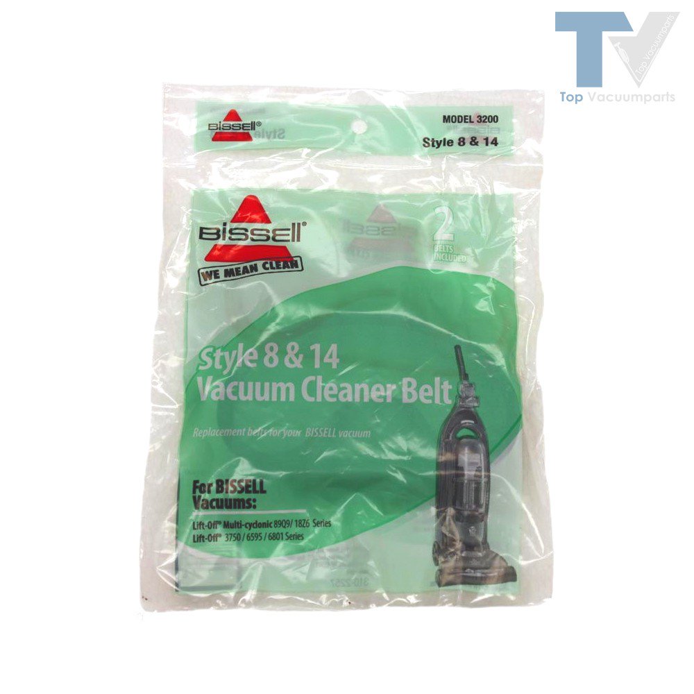 Bissell Style 8 and 14 LiftOff Vac Belt (2pk) 89Q9, 18Z6, 3750, 6595