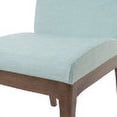 thumbnail image 5 of GDF Studio Ballantrae Wood and Fabric 7 Piece Dining Set, Walnut, Mint, 5 of 9