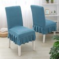 thumbnail image 3 of 4Pcs Dining Room Chair Covers Removable, Washable and Dirt-Resistant Protective Cover for Homes, Restaurants, Outdoors, 3 of 5