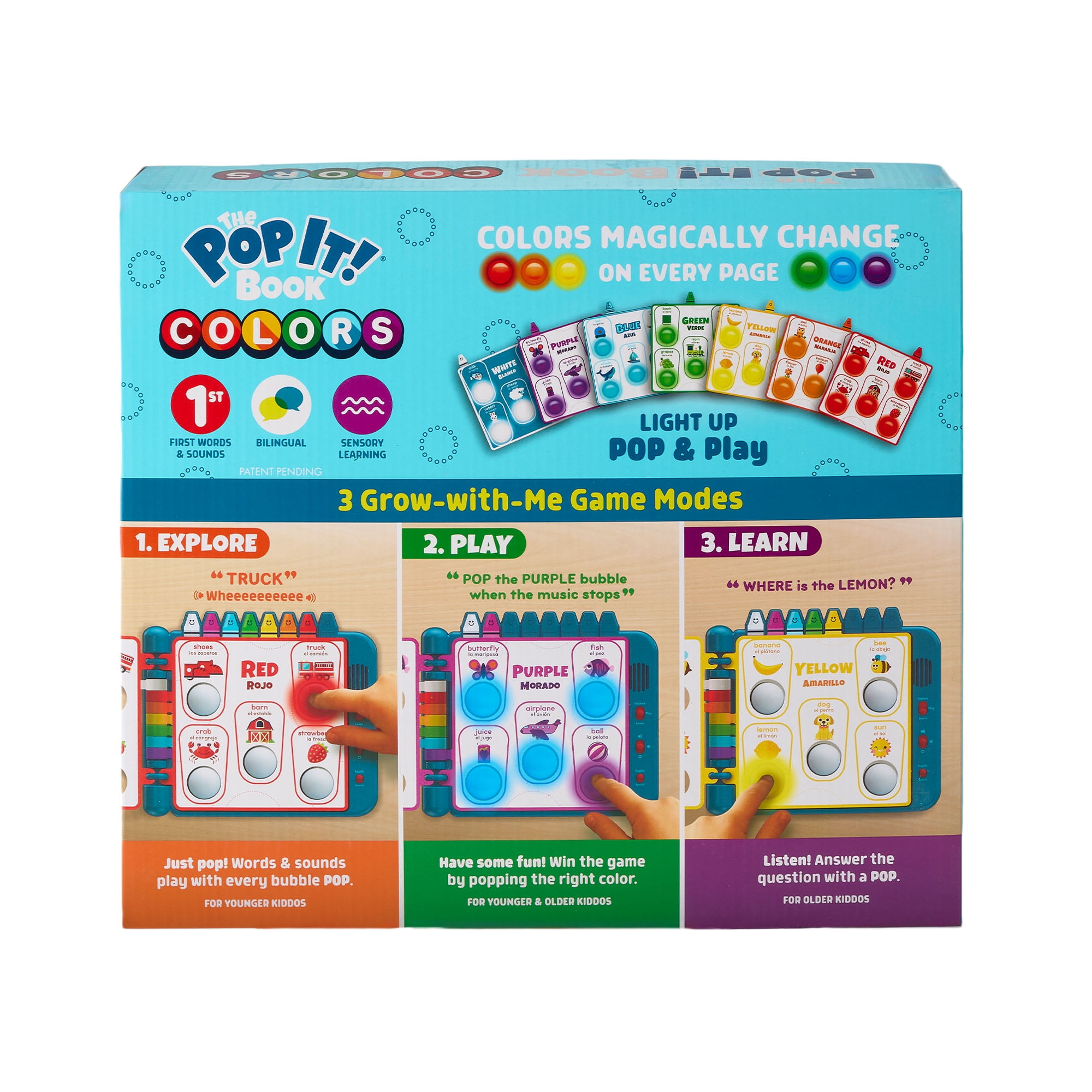 Chuckle & Roar The Pop It! Learning Book for Children Ages 1-4 and up with 3 Modes of Play by Buffalo Games