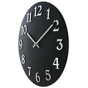 Infinity Instruments Vogue Round Black 12-inch Analog Wall Clock