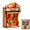Coffee, variant on DIY Miniature Wooden House Fridge Magnet Kit, 3D Wooden Puzzle Book Nook with Warm LED Light and Magnetic Back, Tiny Shop Scene Decor for Fridge, Desk and Bookshelf - Flower Shop