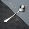 thumbnail image 3 of Cuchara de sopa de 3, cucharas redondas de acero inoxidable, cubiertos, juego de cucharas de mesa, resistente, fácil de limpiar, apto para lavavajillas, 3 of 5