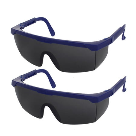 Unique Bargains Blue Plastic Half Frame Gray Lens ...