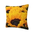 thumbnail image 2 of Wukai Flower Bush Sunflower Premium Polyester Fleece Pillow Covers with Hidden Zipper Closure,Luxuriously Soft and Durable-16"x16", 2 of 7