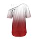 thumbnail image 4 of Tops de Ajuste Suelto para las Mujeres Moda Impresa Doble Suspensión Manga Corta Top Suelto, Blusa Casual Ligera, 4 of 5