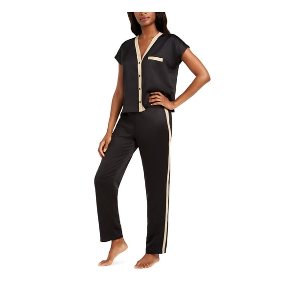 INC Intimates Black Sleep Shirt Pajama Top XXL