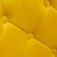 thumbnail image 5 of Noas Velvet Upholstered Tufted Back Swivel Accent Chair in Yellow, 5 of 13