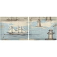thumbnail image 3 of 36 Inch Length Kitchen Curtains Nautical Old Ship Shapes 2 Panels Half Window Sheer Curtains Rod Pocket Farmhouse Short Drapes for Bathroom Cafe Basement Home Decor, 3 of 7