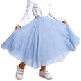 thumbnail image 7 of Gfyviroh Kids Girls Long Skirts A-Line Casual Flowy Flared Skirt Loose High Waisted Lightweight Maxi Skirt 4-15 Years, 7 of 7