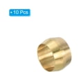 thumbnail image 3 of Unique Bargains 5/16' ID Manchon de Compression Ferrules, 10Pcs Laiton Manchon Ferrules de Compression Raccord Kit d'Assortiment, 3 of 5