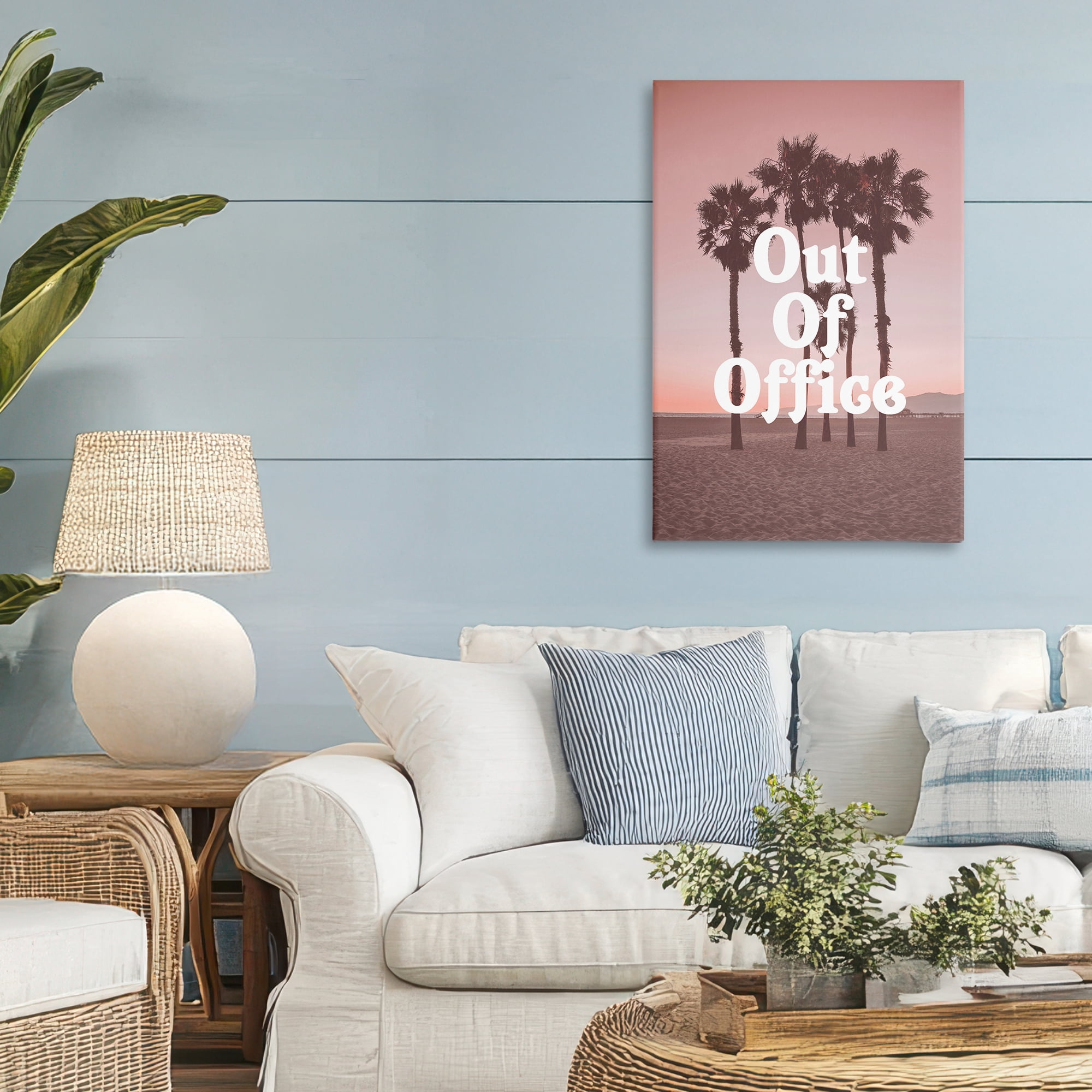 Stupell Industries Out Of Office Tropical Escape Canvas Wall Art, design by Lil' Rue