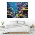 thumbnail image 3 of ONETECH  Colorful Marine Life Wall Hanging Tapestry Undersea Tropical Animals Fish Tapestries Beautiful Coral Reef Ocean Underwater Scene Tapestry Picnic Beach Sheet Room Decor, 3 of 7