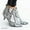 Grey, variant on Babysbule Womens Shoes Clearance, Women Shoes Leopard Snake Print Ankle Boots Fine Heels Mid Heel Pointed Side Zip
