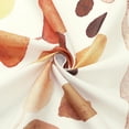 thumbnail image 5 of Fall Floral Shower Curtain for Bathroom, Colorful Leaves Fabric Shower Curtain, Abstract Watercolor Cute Botanical Decorative Shower Curtain Set with Hooks, 72x72, Brown, 5 of 6