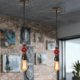 thumbnail image 4 of Lámpara colgante industrial Dinheiro Retro LOFT, lámpara de araña de hierro con tubo, accesorio de iluminación E27 para restaurante, bar y cafetería, 4 of 5