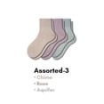 thumbnail image 4 of Sierra Socks Women's Loose Fittings Combed Cotton Ankle Socks, Seamless Turn Cuff Socks for Women & Girls, 100% Cotton Socks, Great for , 3 Pair Pack, 4 of 9