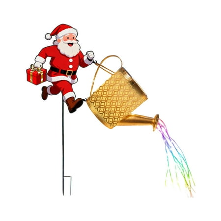 sturdy Weather proof Solar Garden Light In Festive Kettle Design For Christmas Decor Easy Installation Automatic