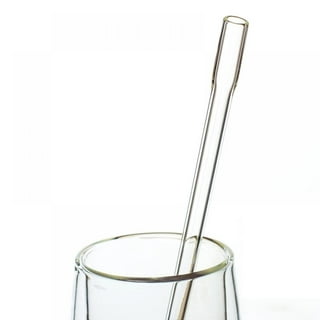 2 pack Dots Custom Accent Glass Straws by