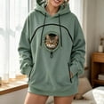 thumbnail image 6 of lcziwo Cat Pouch Hoodie Women Pet Hoodies Oversized Dog Carrier Hooded Sweatshirt with Carrying Pockets 2026 Army Green,S, 6 of 8