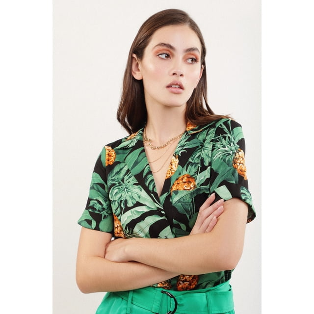 LOB Mujer Blusa Manga Corta LOB Juvenil