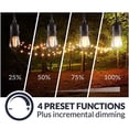 thumbnail image 4 of Newhouse Lighting LEDDIM-265 Wireless Outdoor LED String Light Dimmer Control Outlet | 265 Max Watts | 100ft Remote Range | ETL Listed, Black, 4 of 5
