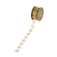 thumbnail image 4 of Abbracc Christmas Ribbon DIY Crafts Creative Accessories 32.80ft Rope Wedding Decoration Gold Snowflakes, 4 of 9