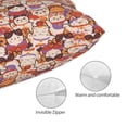 thumbnail image 3 of Honeii Maneki-Neko Cats Print Pillow Cases,Plush Throw Pillow Covers,Decorative Pillowcase for Sofa, Couch, Living Room-16"x24", 3 of 6