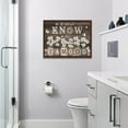 thumbnail image 3 of Farmhouse Wall Art Rustic Daisy Picture Wall Decor Country Daisy Windmill Painting Christian Bible Verse Canvas Prints Modern Framed Home Decor for Bathroom Bedroom Living Room 16"x12", 3 of 6