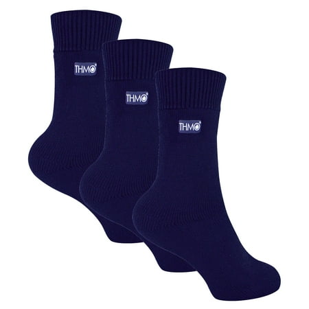

3 Pairs Multipack Kids Thermal Socks | THMO | Ribbed Soft Top Fleece Fluffy Inner Warm Socks for Boys & Girls