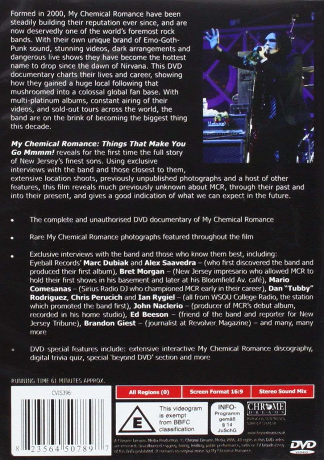 マイケミ things that make you go mmmm! DVD My Chemical Romance: Things That Make You Go Mmmm (DVD