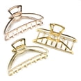 thumbnail image 4 of QinGoo Medium Metal Hair Claw Clip for Women Hair Friendly Accessory, 1 Count, 3.15 Inch, Rose Gold, 4 of 4