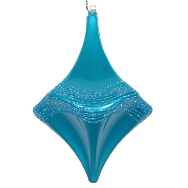 Vickerman MT194012D Ornement Turquoise Glitter Drop Bonbons 8 Po.