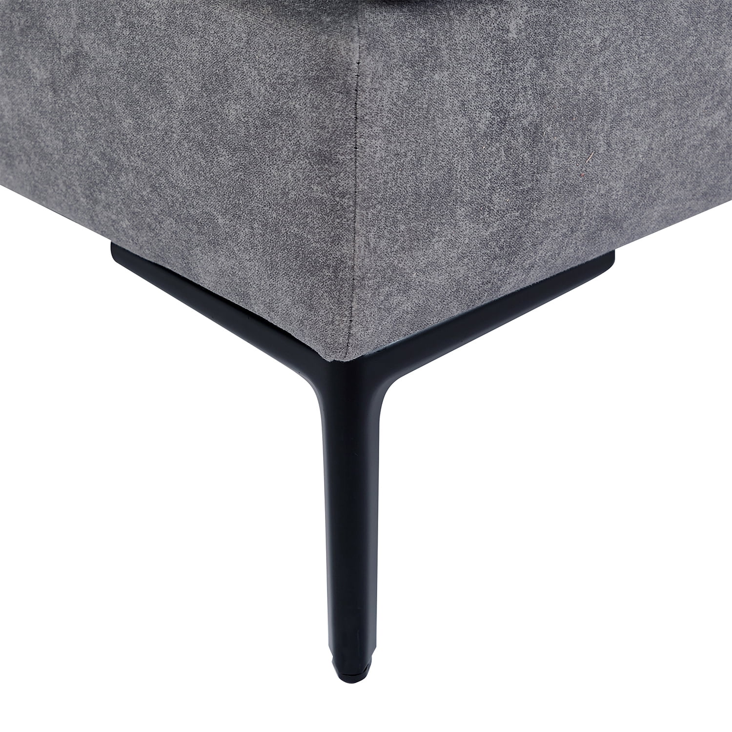 Kadyn Upholstered Modern Loveseat Sofa, Couches with Metal Legs and 2 Pillows, Sofa Couches for Small Spaces, Grey