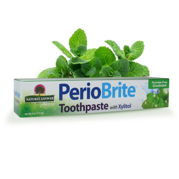 Nature's Answer Periobrite Toothpaste, Fluoride Free, Coolmint, 4 oz
