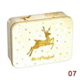 thumbnail image 1 of Christmas Square Metal Tinning Can Set Candy Box Gift Storage Box Biscuit Can, 1 of 4