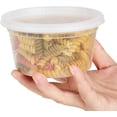 thumbnail image 2 of Deli Grade, BPA Free 16oz Plastic Containers with Lids, Leakproof, Microwavable Portion Container , Food Prep and Storage. Reusable Takeout Cups for Restaurant, Cafe and Catering, 2 of 8