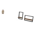 thumbnail image 1 of Estatua católica clásica de resina y estantes de pared de madera rústica y moderna para oficina, mesa, coche, hogar, cocina, comedor, decoración, alma, 1 of 8