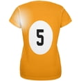 thumbnail image 2 of Halloween Billard Pool Ball Five Costume T-Shirt pour Femmes, 2 of 2