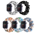 thumbnail image 4 of Compatible con Apple Watch Band 38 mm 40 mm 42 mm 44 mm Tejido floral suave Elástico Scrunchies iWatch Bands para Apple Watch Series 6, SE, 5, 4, 3, 2, 1 - Style8, L/38 Sailing Electrónica, 4 of 4