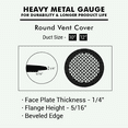 thumbnail image 4 of Achtek 12" Duct opening Solid Cast Aluminum Round Grille ( 14" Round Overall) | Powder Coated WHITE - With Holes For Wall / Ceiling, 4 of 9