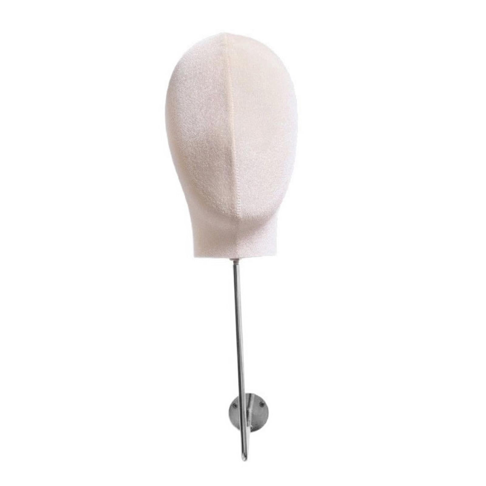 Serenable Mannequin Head Model, Hat Display, Mannequin Head, Modern Fashionable Portable Storage Rack for Making Styling Shopping Malls Beige