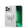 thumbnail image 3 of For Apple iPhone 14 Plus (6.7") Magnetic Metal Matte Built-in Compatible with MagSafe Stand Hybrid Shock Armor Cover ,Xpm Phone Case [ Clear ], 3 of 4