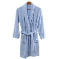 thumbnail image 1 of Sonducket Ropa de dormir de terciopelo Coral, Toalla de baño grande gruesa, albornoz largo para parejas, camisón transpirable, pijamas cálidos Pijama Azul, 1 of 6