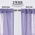thumbnail image 2 of Quality Home Faux Linen Ruffle Curtains, 2 of 4