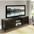 thumbnail image 2 of Atlin Designs Solid Wood Dark Chestnut Brown TV Stand Rectangular 72" Unassembled, 2 of 5