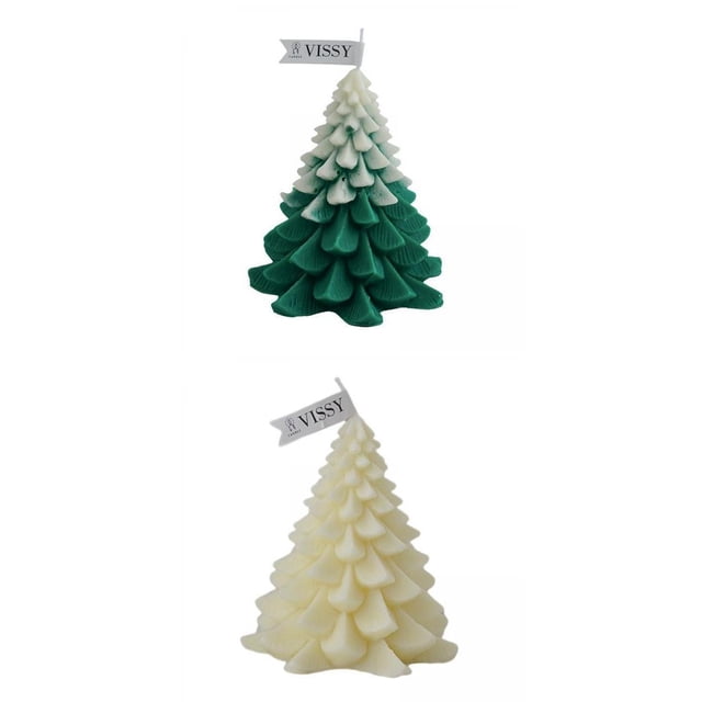 perfumado de Cera de árbol de Navidad Curva Creativa Decoración para Prop + perfumado de Cera de árbol de Navidad Curva Gloria Vela Moderna