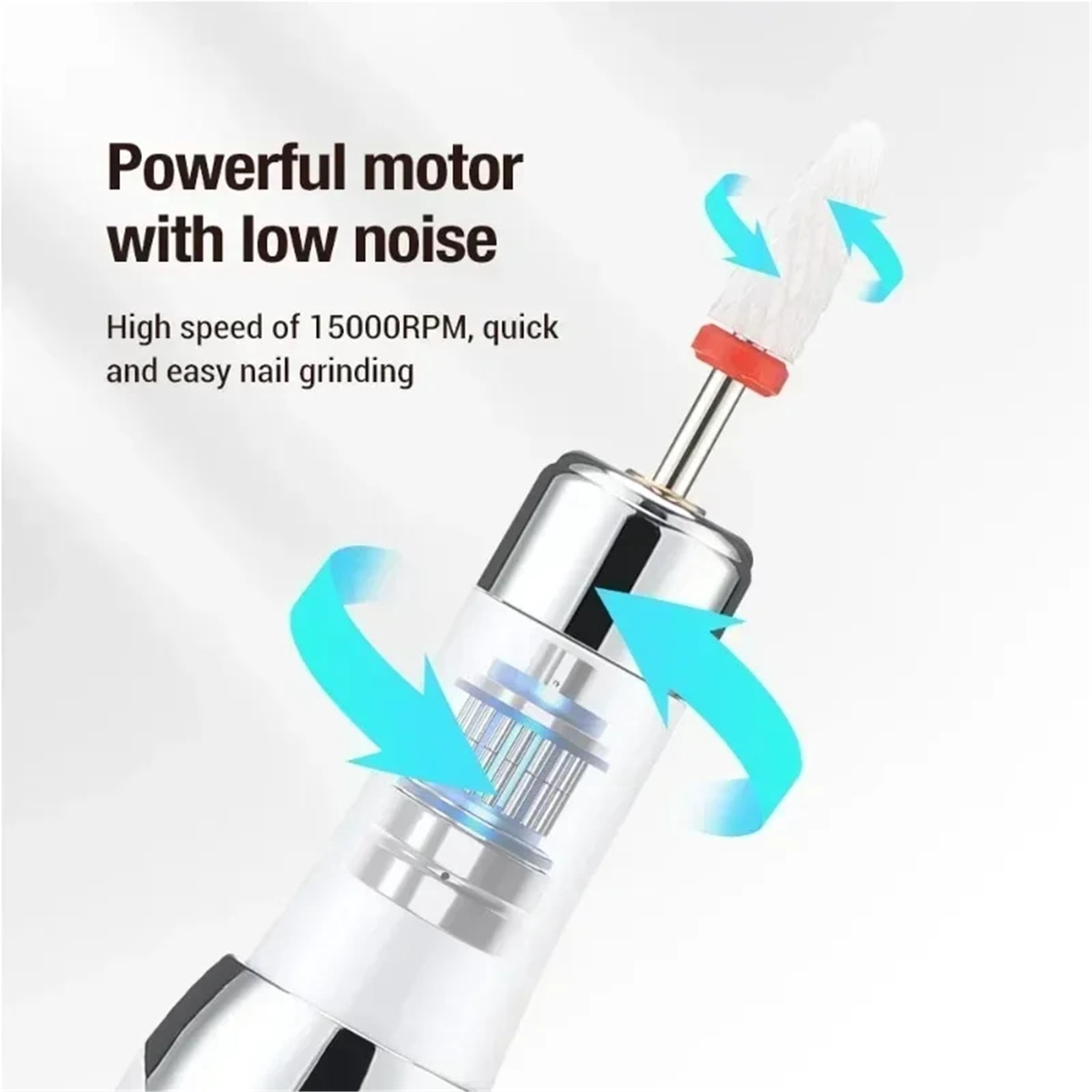 Electric Nail Drill Machine Set Polish Manicure Professional Nail Polishing Tool Pedicure Grinding Equipment Mill for Gel Nail