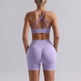 thumbnail image 4 of mgoYE Women Workout Sets Two Piece Casual Workout Sets for Women Athletic 2 Piece Summer Outfits Lounge Matching Sets Clothing(Light Purple,M), 4 of 6