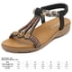 thumbnail image 2 of Sandalias con punta abierta para mujer cómodas sandalias planas elásticas sandalias con punta abierta para mujer, 2 of 9